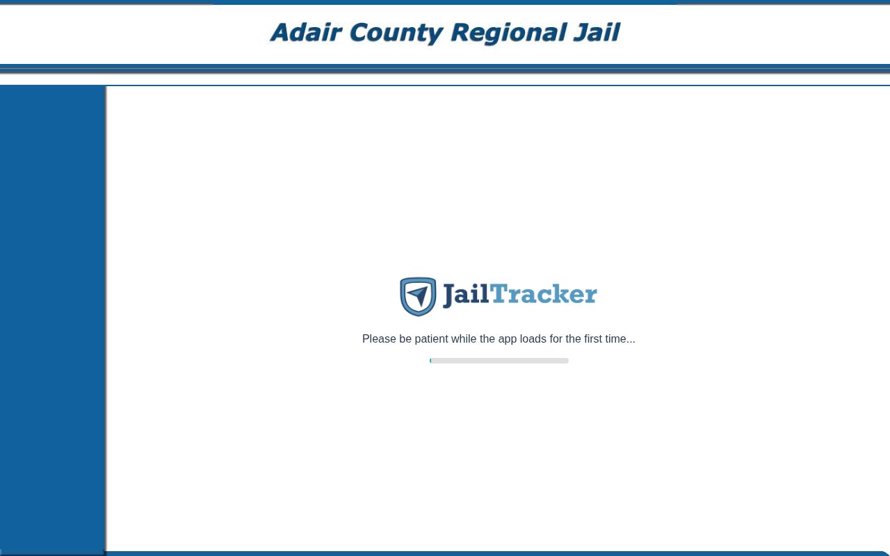 Kentucky current-only regional jail roster interface for Adair County custody records